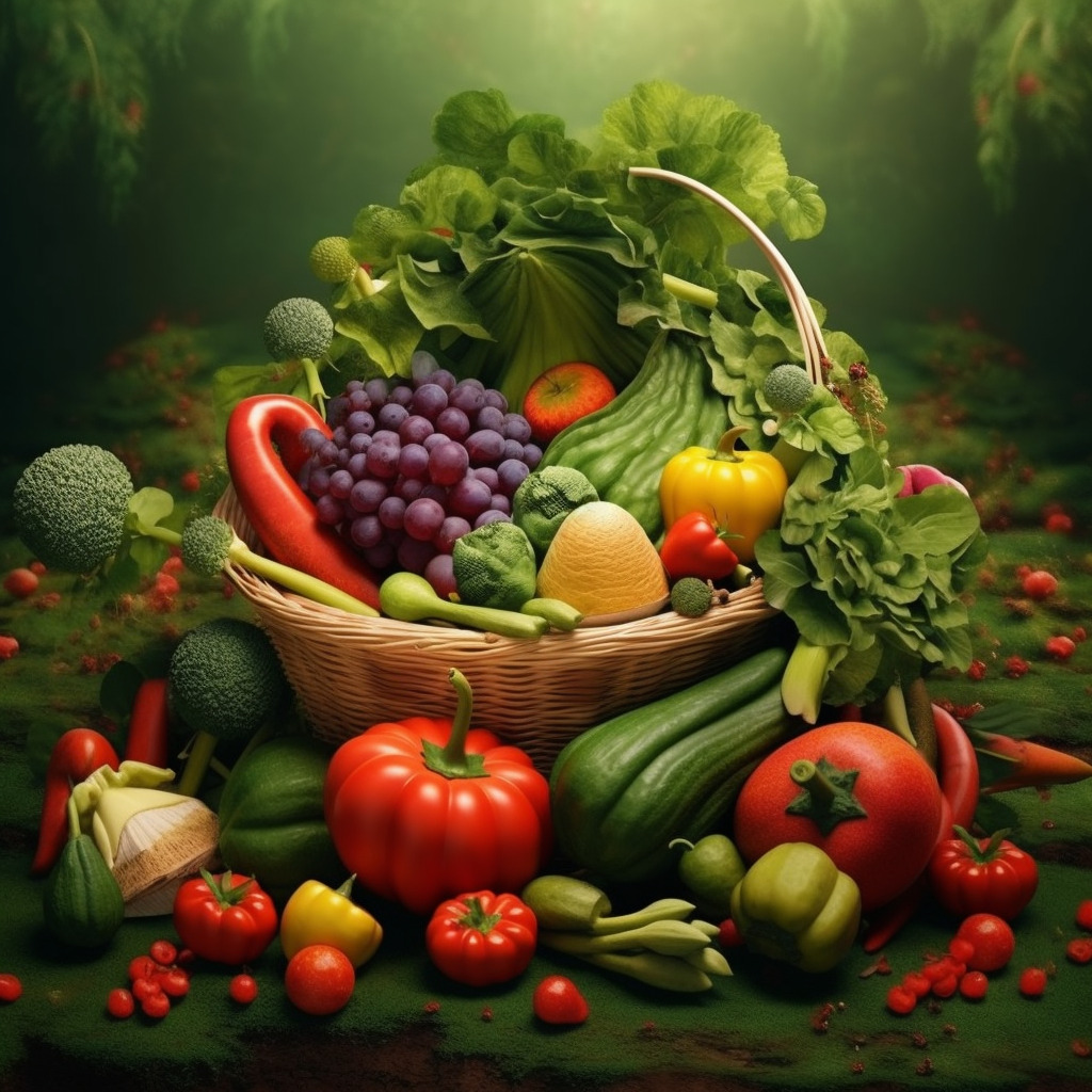 Assortiments de fruits et de légumes
