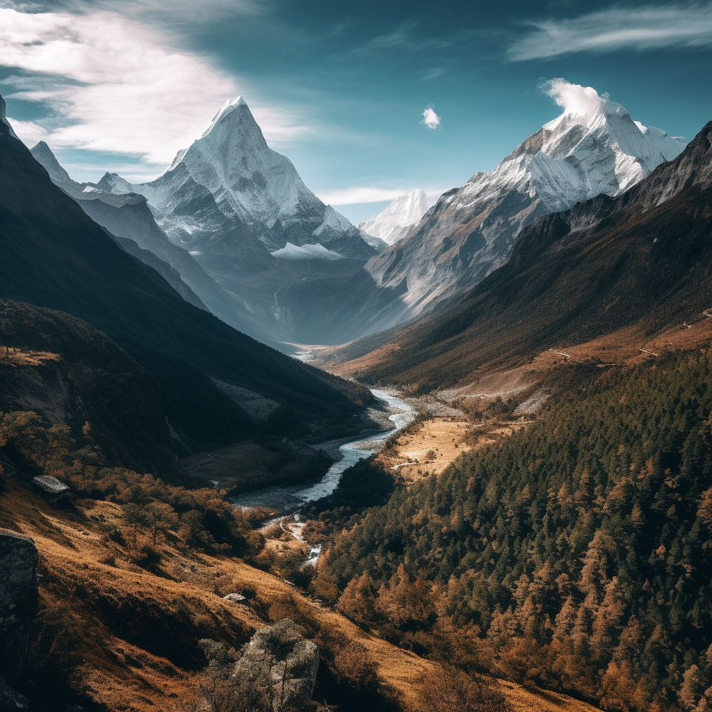 Les montagnes du Nepal
